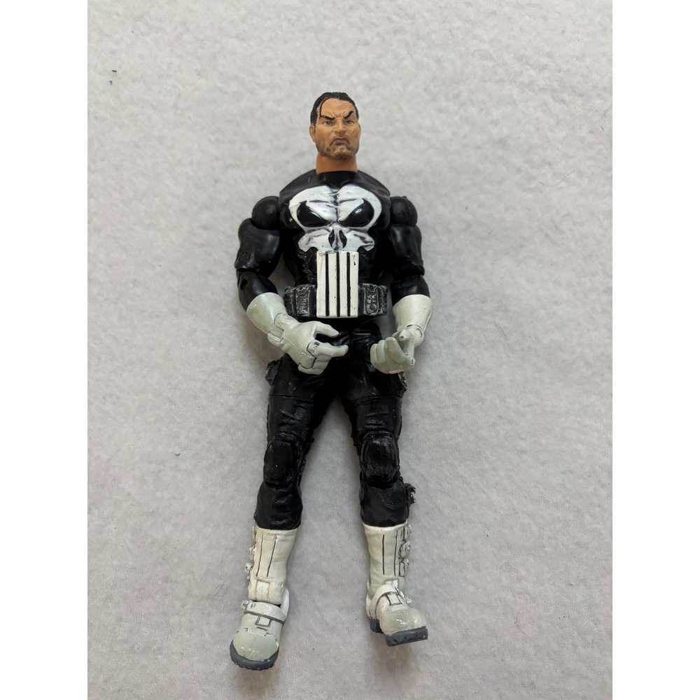Marvel Legends Punisher Frank Castle Action Figure Black White Skull 6 Inch